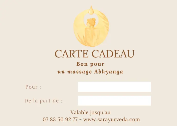 Verso carte cadeau Verso carte cadeau