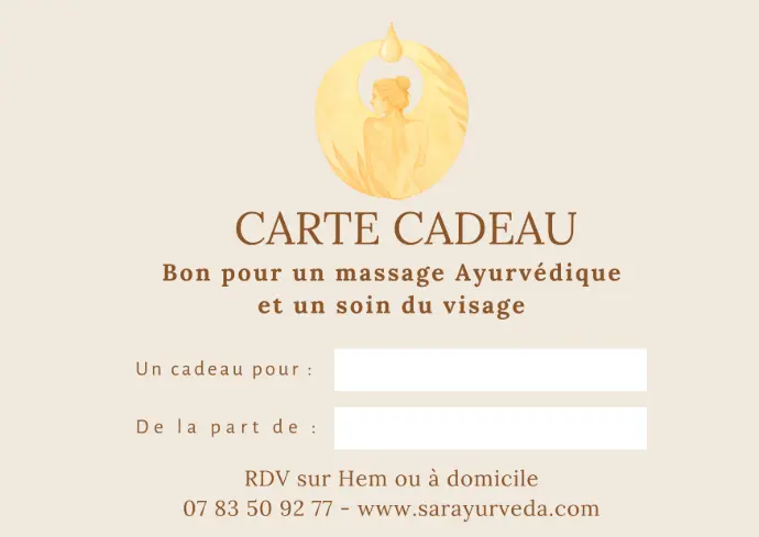 Verso carte cadeau